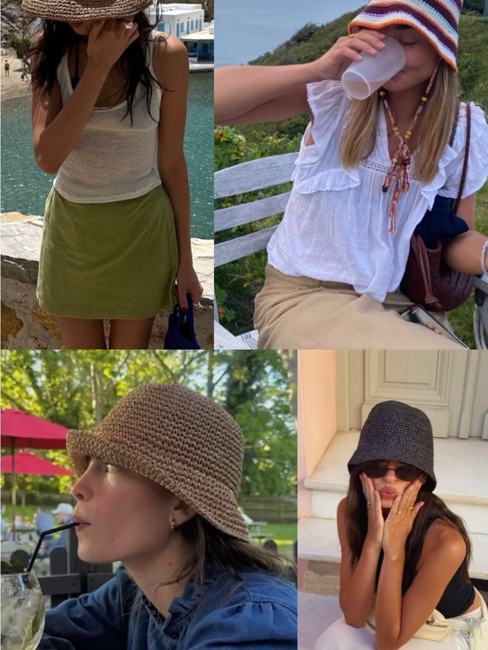 Vintage Crochet Bucket Hat